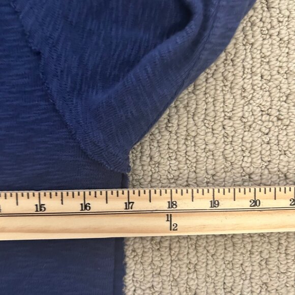 We The Free Free People Tipton Cardigan Button Down Relaxed Fit SZM Blue Preppy - Picture 6 of 7